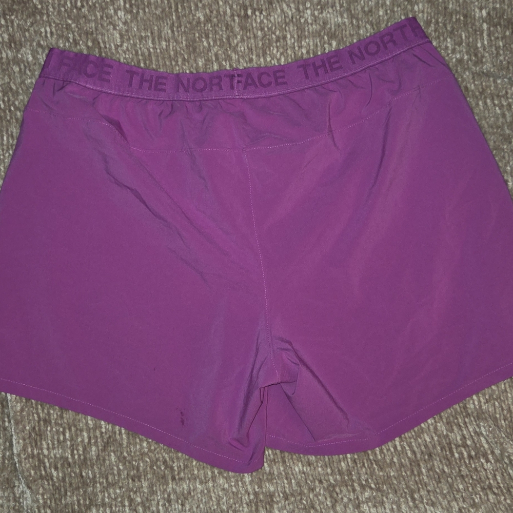 The North Face Women's Dark Pink Shorts - Picture 5 of 6